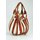 BELLI "Globe Bag" Ledertasche braun weiß