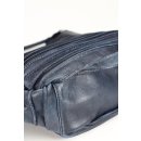 FREDsBRUDER Riffeltier S Ledertasche Schultertasche deep blue blau