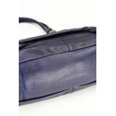 FREDsBRUDER Megapixel Ledertasche Schultertasche dark navy