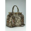 BELLI "The Bag XL" Ledertasche gemustert snake