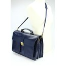 BELLI "Design Bag B" Leder Businesstasche unisex dunkelblau