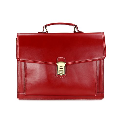 BELLI "Design Bag D" Leder Businesstasche rot