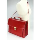 BELLI "Design Bag D" Leder Businesstasche rot