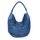 FREDsBRUDER Riffeltier S Ledertasche Schultertasche light blue