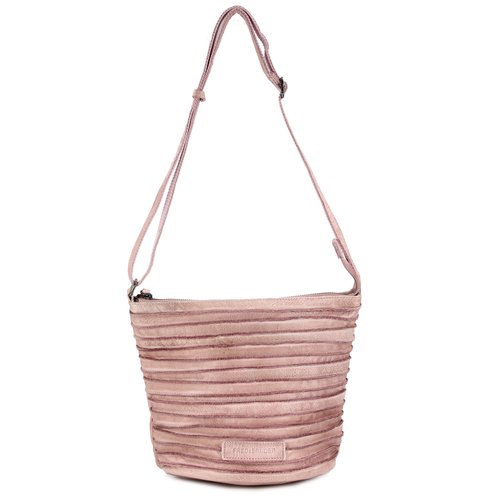 FREDsBRUDER Riffelinchen Ledertasche Umhängetasche milky pink rosa