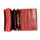 Hill Burry hochwertige große Vintage Leder Damen Geldbörse rot