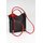 BELLI "Backpack" Leder Tasche Rucksack schwarz rot