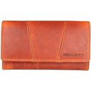 Hill Burry Vintage Leder Damen Geldbörse Portemonnaie orange 777023