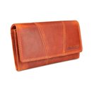 Hill Burry Vintage Leder Damen Geldbörse Portemonnaie orange 777023