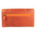 Hill Burry Vintage Leder Damen Geldbörse Portemonnaie orange 777023