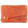 Hill Burry Vintage Leder Damen Geldbörse dickes Portemonnaie orange