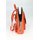 Belli Backpack "Denver" mittelgroßer italienischer Damen Leder Rucksack orange