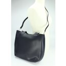 BELLI Designer Ledertasche Henkeltasche dunkelblau