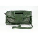 BELLI "City Clutch" Nappa Leder Handtasche grün