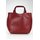 BELLI Designer Ledertasche Henkeltasche bordeaux rot