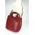 BELLI Designer Ledertasche Henkeltasche bordeaux rot