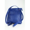 BELLI Nappa Leder Rucksack Backpack "London" royal blau