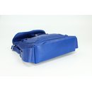 BELLI Nappa Leder Rucksack Backpack "London" royal blau