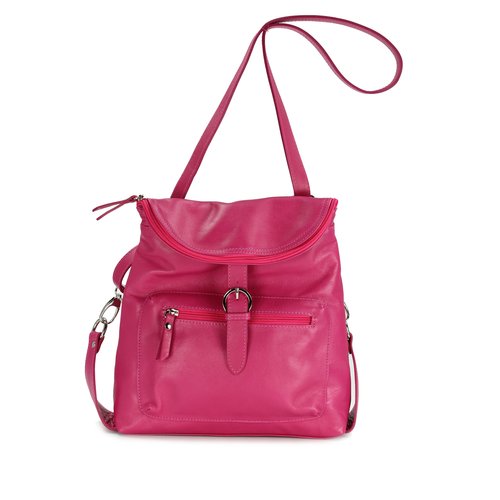 BELLI Nappa Leder Rucksack Backpack "London" pink