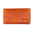 Hill Burry Vintage Leder Damen Geldbörse Portemonnaie orange 77701