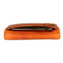 Hill Burry Vintage Leder Damen Geldbörse Portemonnaie orange 77701