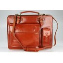 BELLI Design Bag "Verona" Leder Businesstasche cognac