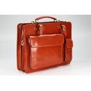 BELLI Design Bag "Verona" Leder Businesstasche cognac