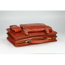 BELLI Design Bag "Verona" Leder Businesstasche cognac