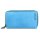 Hill Burry XXL Vintage Leder Damen Geldbörse Portemonnaie Organizer light blue hellblau mit RFID