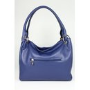 BELLI Leder Schultertasche Shopper "Lilly" marine blau