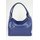 BELLI Leder Schultertasche Shopper "Lilly" marine blau