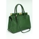 BELLI "The Bag XL" Ledertasche grün strauss