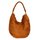 FREDsBRUDER Riffeltier S Ledertasche Schultertasche dark camel