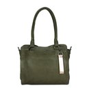 FREDsBRUDER Rise Ledertasche Schultertasche olive dunkelgrün