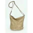 FREDsBRUDER Riffelinchen Ledertasche Umhängetasche winter beige