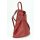 BELLI "City Backpack II" mittelgroßer Damen Leder Rucksack in rot