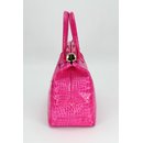 BELLI "The Bag XL" Ledertasche pink lack kroko