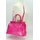 BELLI "The Bag XL" Ledertasche pink lack kroko