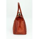 BELLI "The Bag XL" Ledertasche cognac braun kroko