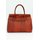 BELLI "The Bag XL" Ledertasche cognac braun kroko