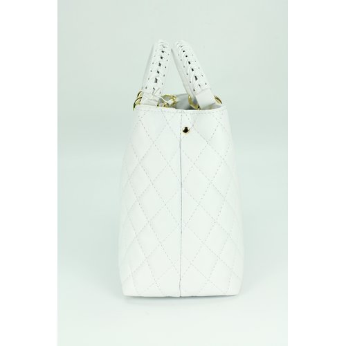 CORIOS Damen-Handtasche Mit Pailletten – Elegante Schultertasche Aus PU-Leder, Mittlere Größe, Weiß | Perfekt Für Alltag & Geschenk