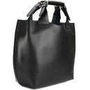 BELLI Designer Ledertasche Henkeltasche schwarz