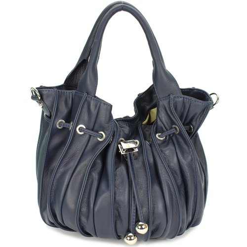 BELLI "Globe Bag" Ledertasche dunkelblau