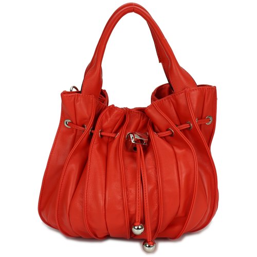 BELLI "Globe Bag" Ledertasche rot