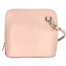 BELLI kleine Ledertasche Damen Umhängetasche rosa