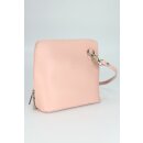 BELLI kleine Ledertasche Damen Umhängetasche rosa