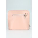 BELLI kleine Ledertasche Damen Umhängetasche rosa