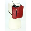 BELLI "Backpack" Leder Tasche Rucksack bordeaux schwarz strauss