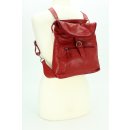 BELLI Nappa Leder Rucksack Backpack "London" rot