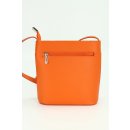 BELLI kleine Leder Umhängetasche Schultertasche orange